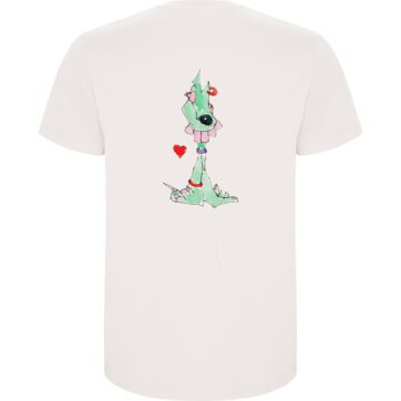 Camiseta con dibujo en la espalda  542