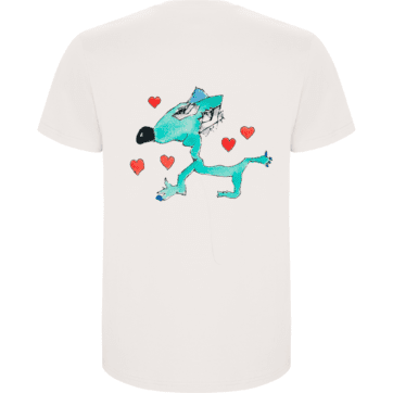 Camiseta con dibujo en la espalda 716